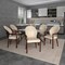 Leisuremod Opaline Series Elegant Wooden Dining Chair in Black Velvet and Taupe OC24BLTP - alternate 8
