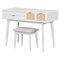 Homeroots 43" White Wood Four Drawer Dresser 714272 - alternate 6