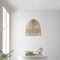 Jonathan Y Sofia 17.5" 1-Light Farmhouse Coastal Rattan 180" Cord Plug-In or Hardwired LED Pendant, Brown JYL1400A - alternate 16