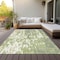 Homeroots 5' X 8' Sage And Ivory Abstract Washable Indoor Outdoor Area Rug 613315 - alternate 7