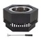 Sunjoy 28 in Smokeless Fire Pit with Ash Pan and Poker, Portable Wood Burning Fireplace, Black A301060500 - alternate 1