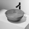 Vigo Ravenna Gothic Gray Concreto Stone 16 in. L x 16 in. W x 5 in. H Round Vessel Bathroom Sink VG04066 - alternate 6