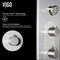 Vigo 67 in. H x 6 in. W 6-Jet Shower Panel System with Round Head and Hand Shower Wand, Stainless Steel VG08001 - alternate 5