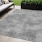 Homeroots 5' X 8' Gray Washable Indoor Outdoor Area Rug 598825 - alternate 1