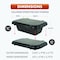 Newhouse Electric 13.5in x 9in x 1.57in Weatherproof Collapsible Electrical Connection Box CJB11-BK - alternate 8