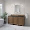 James Martin Vanities Bristol 60" Single Vanity, Saddle Brown, w/ 3 CM Phantome Eclos Top 157-V60S-SBR-3PHT - alternate 5