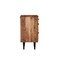 Homeroots 30" Brown Solid Wood Three Drawer Live Edge Filing Cabinet 522097 - alternate 5