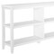 Homeroots 30" White Wood Two Shelf Bookcase 379942 - alternate 5
