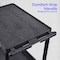 Luxor Utility Cart with Lipped Plastic Shelves, 400 lb Load Capacity, 2 Shelves, 32 in L, 24 in W TC22-B - alternate 8