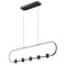 Z-Lite Saros Matte Black 5 Light Linear Chandelier 4101-42L-MB-LED - alternate 5