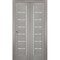 Sartodoors Sliding Closet Bi-fold Doors Solid Core Modern Interior QUADRO4088BF-SSS-60 x 96 (2* 30x96) - alternate 1