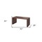 Homeroots 62" Brown Wood Computer Desk 554201 - alternate 4