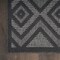 Homeroots 2' X 4' Charcoal And Black Geometric Indoor Outdoor Area Rug 573838 - alternate 8