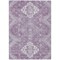 Homeroots 3' X 5' Lavender Plum And Ivory Medallion Washable Indoor Outdoor Area Rug 589044 - alternate 1