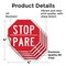 Signmission Stop Pare, 4 inch X 4 inch, Vinyl Decal, 5PK OC-D-5PACK-4-6 - alternate 3