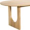 Homeroots 79" Natural Solid Wood Double Pedestal Base Oval Dining Table 712143 - alternate 5