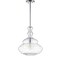 Jonathan Y Bettina 13.37" Glass/Metal LED Pendant, Chrome/Clear JYL6402A - alternate 12