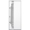Vdomdoors Steel Door Deux 1713 White Enamel Stainless Inserts Single Modern Painted DEUX1713EXD-BEM-W36 x H80-Right-hand Inswing - alternate 5