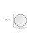 Homeroots 47" Round Black Metal Frame Wall Mirror 376409 - alternate 7