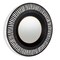 Homeroots 36" Black Metal Round Pierced Accent Mirror 574037 - alternate 9