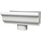Amerimax Home Products 5'' K Style Galvanized White Gutter Drop Outlet 33010 - alternate 2