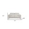 Homeroots 71" White Italian Leather Sofa With Silver Legs 329687 - alternate 7