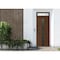 Vdomdoors Front Exterior Prehung Metal-Plastic Door Frosted Glass / MANUX 8112 Walnut / Office Commercial and MANUX8112EXD-WLN-W32-H80+12-RH-I - alternate 1
