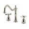 Kingston Brass Double-Handle Widespread Kitchen Faucet, Polished Nickel KB1796BEXLS - alternate 1
