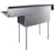 Amgood 57 1/4 in. x 23.5 in. Stainless Steel Two Compartment Sink with 18 in. x 18 in. Bowls and 18 in. Right Drainboard SINK S2C-181812-18R-NF-Z - alternate 4