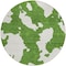 Homeroots 8' Green And Ivory Round Abstract Washable Indoor Outdoor Area Rug 614529 - alternate 7