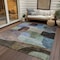 Homeroots 8' X 10' Brown Blue And Green Abstract Washable Indoor Outdoor Area Rug 604357 - alternate 7