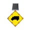 Stop-Lite LED Solar Truck Crossing Sign 36 in (DIA) SS-W11-10-3600DA - alternate 1