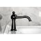 Kingston Brass One-Handle Single-Hole Bathroom Faucet with Push Pop-Up Drain, Matte Black KS3540RNK - alternate 6
