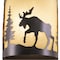 Vaxcel Yellowstone 1 Light Bronze Rustic Moose Tree Flush Indoor Outdoor Wall Sconce WS55608BBZ - alternate 9