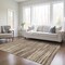 Homeroots 5' X 8' Brown And Beige Abstract Washable Indoor Outdoor Area Rug 613074 - alternate 5