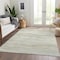 Homeroots 5' X 8' Beige Striped Washable Indoor Outdoor Area Rug 608101 - alternate 8