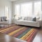 Homeroots 9' X 12' Granite Gray Copper And Yellow Striped Washable Indoor Outdoor Area Rug 598894 - alternate 8
