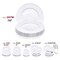 Smarty Had A Party 7.5" White Flair Plastic Appetizer/Salad Plates (180 Plates), 180PK 207W-CASE - alternate 9