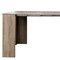 Homeroots 98" Light Brown Wood Self-Storing Extendable Dining Table With Storage 694688 - alternate 7