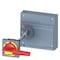 Siemens door mounted rotary operator EMERGENCY OFF IEC IP65 with door interlock 3VA9687-0FK25 - alternate 1