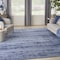 Homeroots 9' X 12' Denim Blue And Navy Blue Abstract Indoor Outdoor Area Rug 545475 - alternate 6