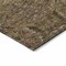 Homeroots 3' X 5' Brown Charcoal And Brick Red Damask Washable Indoor Outdoor Area Rug 603305 - alternate 8