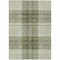 Homeroots 5' X 8' Artichoke Green Brown And Ivory Plaid Washable Indoor Outdoor Area Rug 596304 - alternate 7