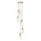 Z-Lite Aimie 5-Light Chandelier, 12 in W x 16 in H, Modern Gold 828P7-5R-MGLD - alternate 1