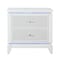 Global Furniture Usa Contemporary Alina White Nightstand With Cooler, Led, Speaker And Usb ALINA-WHITE-NS W/ COOLER LED SPKR USB - alternate 1