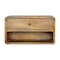 Homeroots 18" Beige Solid Wood One Drawer Floating Nightstand 651478 - alternate 1