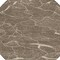 Homeroots 8' Brown And Ivory Round Abstract Washable Indoor Outdoor Area Rug 601040 - alternate 8