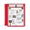C-Line Products 8-1/2" x 11" Red Homework Connector Folders, 1/EA, 24EA/+DS 33004-DS - alternate 6