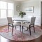 Homeroots 8' Blush Sky Blue And Brown Round Oriental Washable Indoor Outdoor Area Rug 597670 - alternate 6