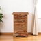 Homeroots 30" Natural Solid Wood Three Drawers Filing Cabinet 565281 - alternate 14